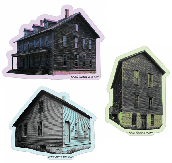 Fayette Historical Buildings Sticker Pack