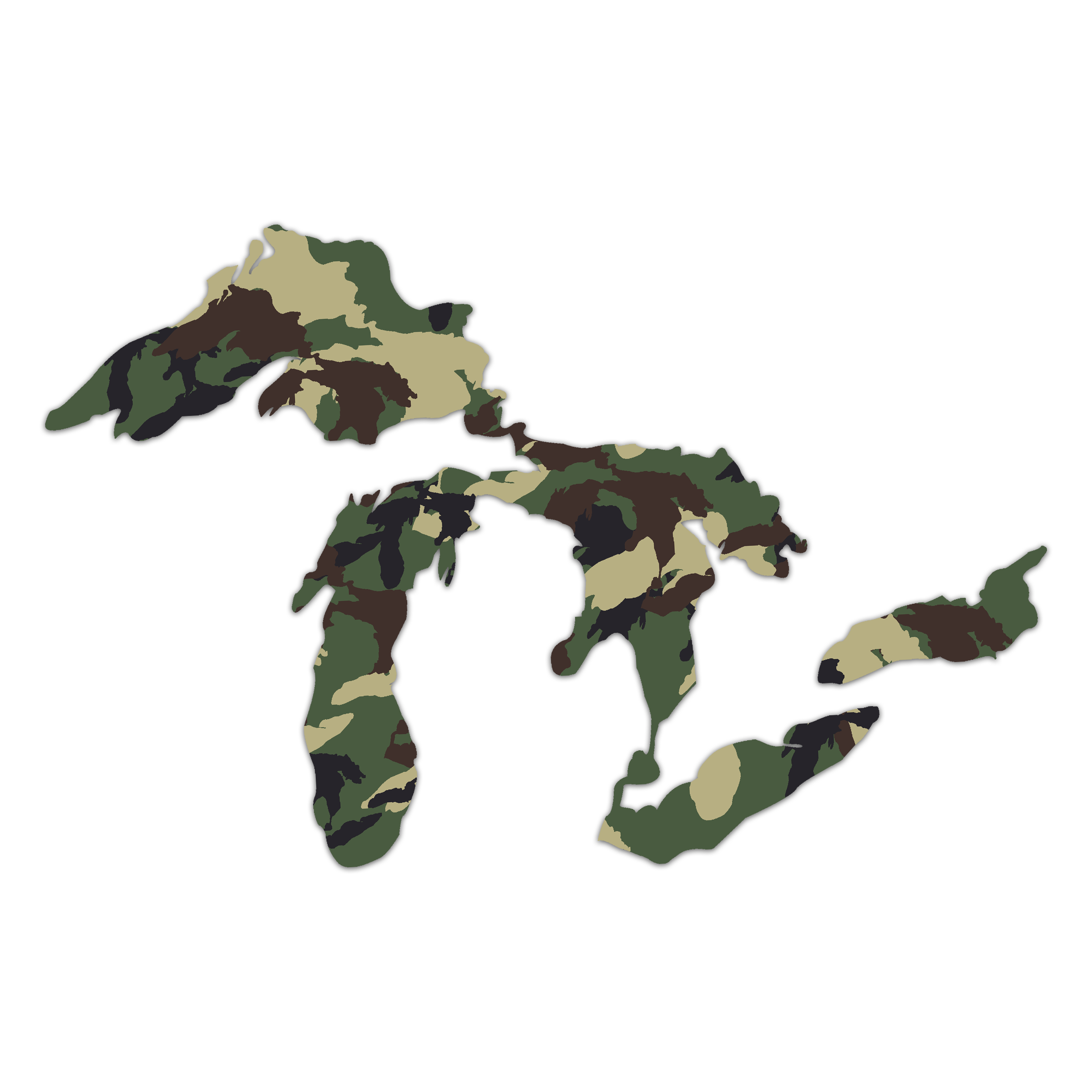 Great Lakes Camo XL Decal | Great Lakes Proud | The Original Great ...