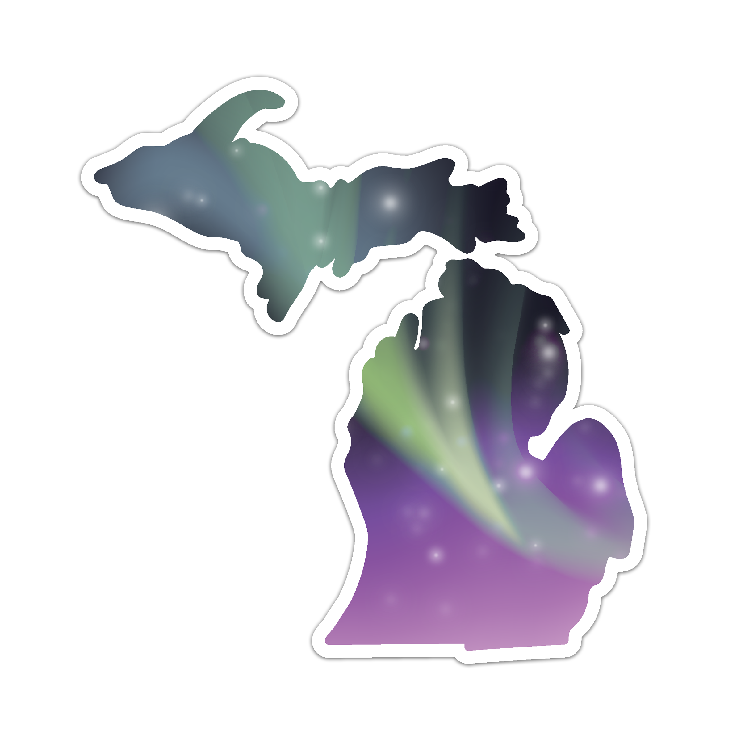 Mitten Illustrations Sticker | Great Lakes Proud | The Original Great ...