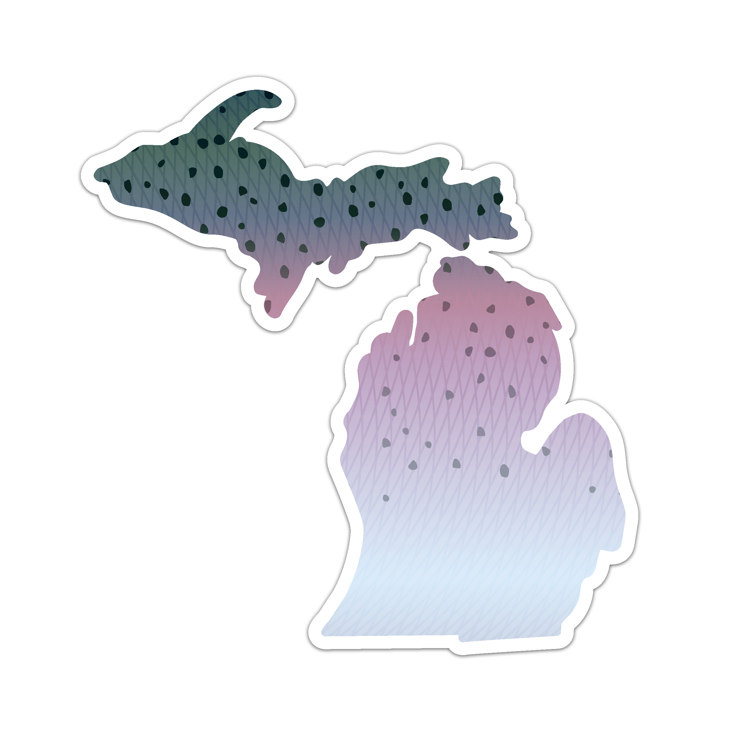 Mitten Illustrations Sticker | Great Lakes Proud | The Original Great ...