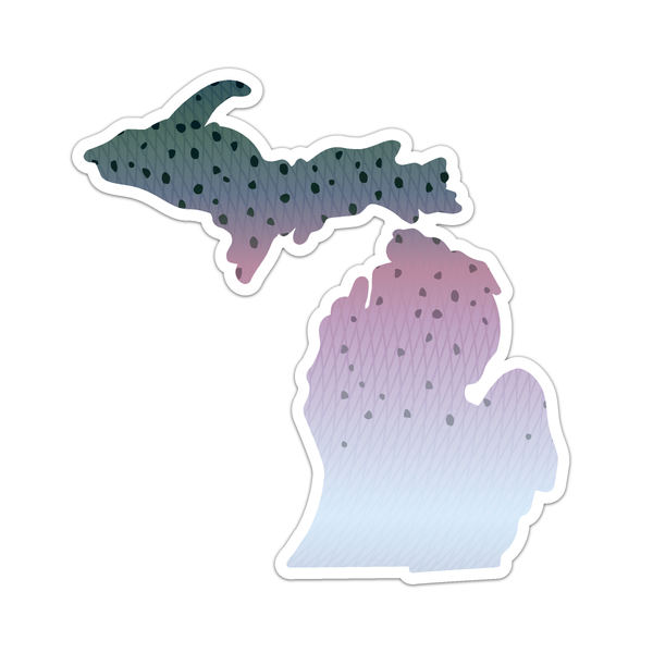 Michigan Rainbow Trout Sticker